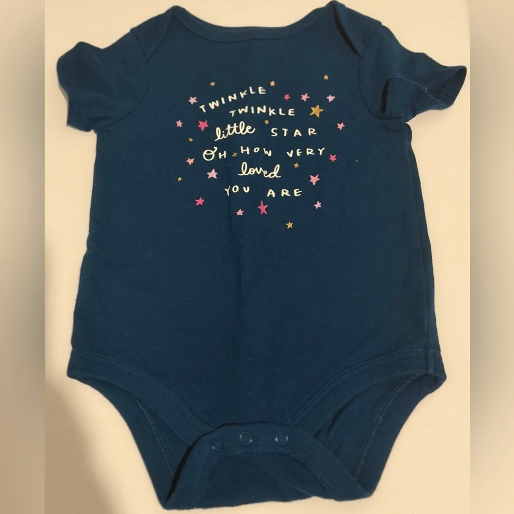 Cat & Jack Blue Starry Baby Bodysuit